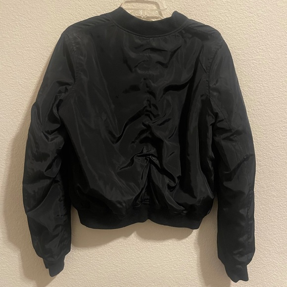 Reversible black and army green bomber jacket size small - Picture 2 of 3